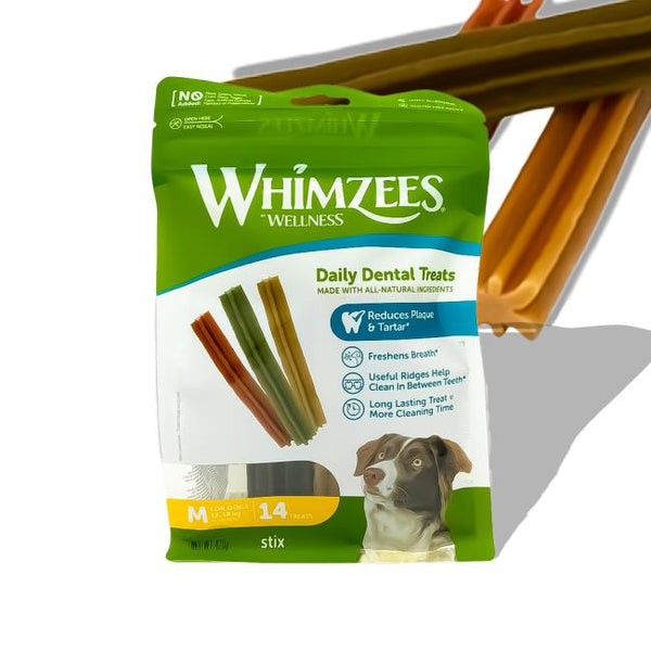 Whimzees kauwsticks M - 14 stuks