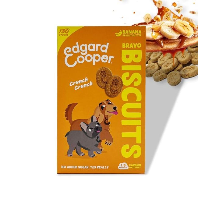 Edgard & Cooper koekjes banaan & pindakaas - 400 gram