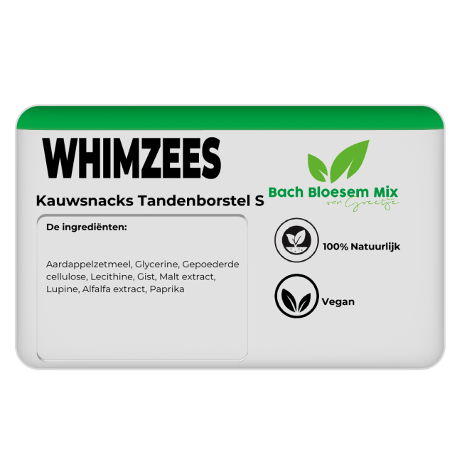 Whimzees hondensnacks tandenborstel S - 24 stuks