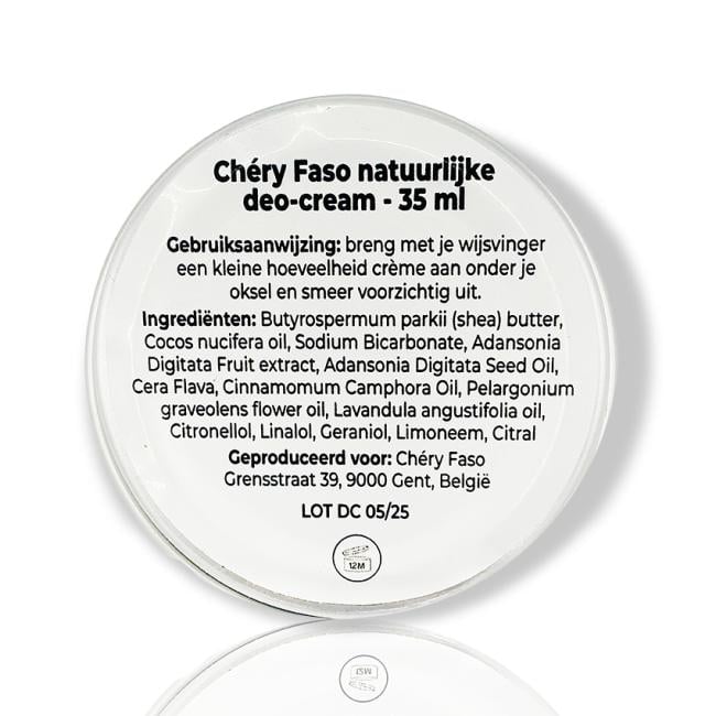 Chéry Faso deo crème met ho-hout, geranium en lavendel - 35 ml