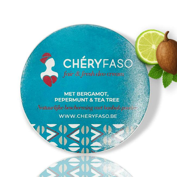 Chéry Faso deo crème met bergamot, pepermunt & tea tree - 35 ml
