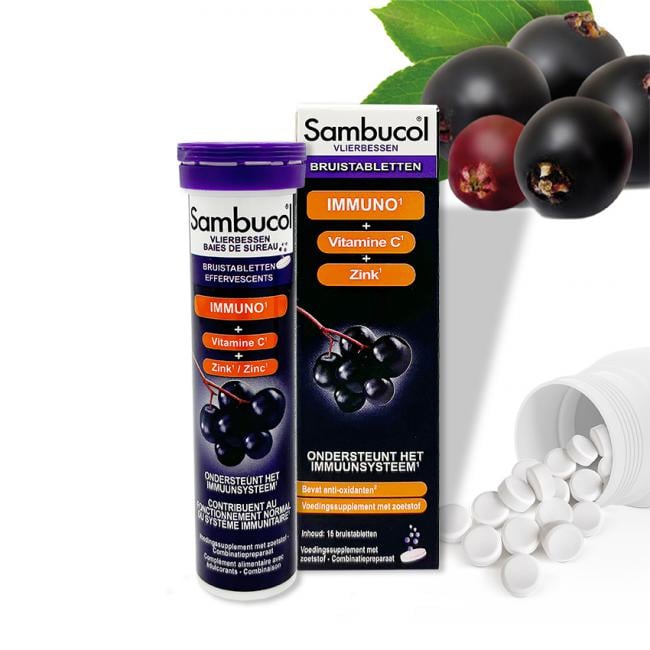 Sambucol Immuno bruistabletten - 15 tabletten