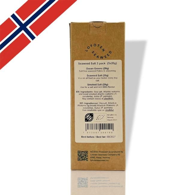 Lofoten Seaweed Salt 3 pack - 3 x 20g